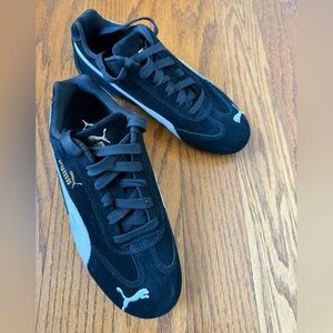 Puma Women’s Black and White Suede Sneaker